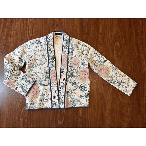 Isabel Marant Orson Floral Quilted Jacket Open Cardigan Women's Size 38 - Small - Picture 1 of 8